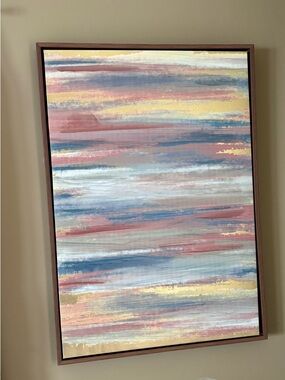 Abstract Striped Multi Colored Wall Art